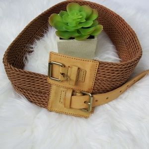 Nautica Tan and Brown Women's Belt